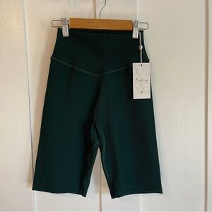 BuffBunny Collection NWT Women’s Ribbed Biker Shorts. Green. Size Small